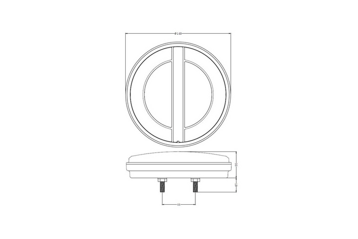 Feu arrière à LED TruckLED L1883, 3 fonctions, gauche
