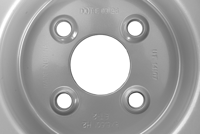 Jante en acier UNITRAILER 5,5 po x 8 po H2 4x100 ET:-2