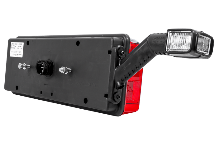 Feu arrière à baïonnette LED ASPÖCK EUROPOINT III 7 broches ASS2 avec avertisseur sonore et 7 fonctions restantes