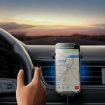 Support de téléphone de voiture BASEUS Stable Gravitional avec charge sans fil Qi 15W pour grille d'aération