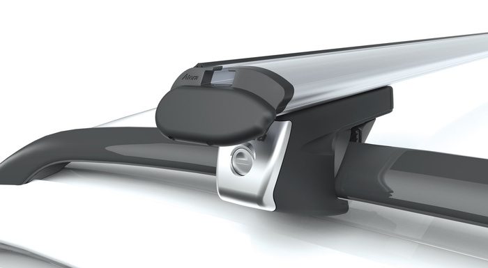 Barres de toit Atera Signo RT 048222 pour rails (122 cm) en aluminium