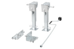 Ensemble de deux supports extensibles avec manivelle et fixation ProPlus 361500 pour remorque plateau 1000 kg 290-460 mm