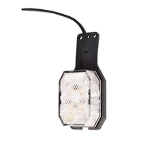 Feu de position gauche à LED ASPÖCK FLEXIPOINT avec support, blanc/rouge
