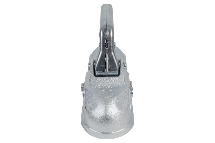 Attelage à boule WINTERHOFF WW 30-K+Z pour remorque de 3000 kg avec timon tubulaire de 35 à 51 mm, en fonte