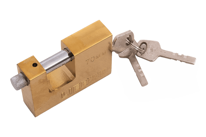 Cadenas en laiton 70 mm HERMON, diamètre de l'oreille 10 mm