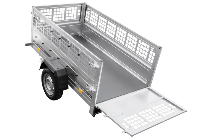 Remorque légère 200x106 UNITRAILER GARDEN 200 KIPP avec côtés en filet