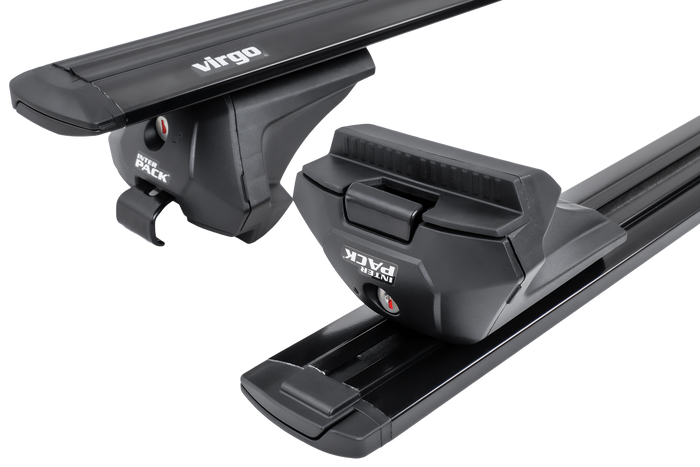 Barres, galerie de toit Inter Pack Virgo IR 120 (G2) avec rails intégrés (noir)