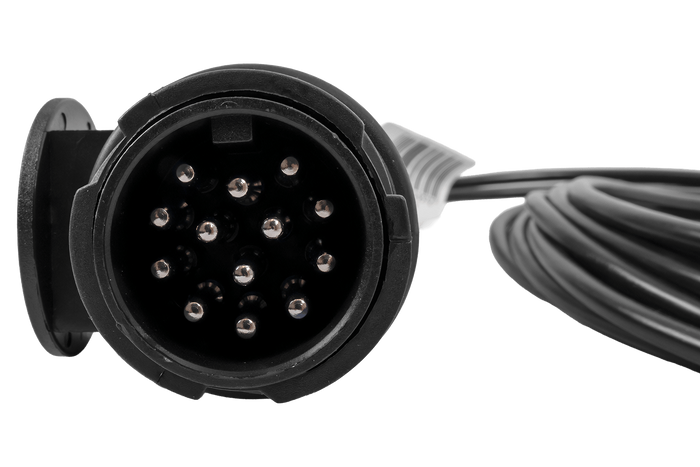 Faisceau électrique MANTES pour remorque de bateau, 5,5 m, prise 13 broches, 2 baïonnettes 5 broches