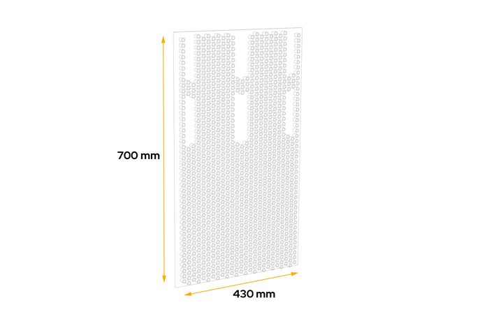 Garde-boue DOMAR DK5120 pour remorques et semi-remorques 430×700 mm