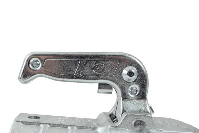 Attelage à boule STEELPRESS BC-3000C-00-00 pour remorque de 3000 kg avec timon tubulaire de 50 mm, en fonte