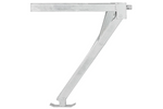 Support d'angle extensible ProPlus 361510, côté avant droit/arrière gauche de la remorque, capacité de charge 600 kg, hauteur 460 mm