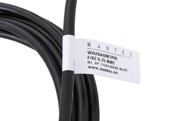 Faisceau électrique pour remorque MANTES 4 m, prise 7 broches, connecteurs 6,3