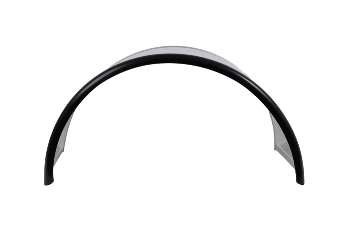 Garde-boue double pour remorque 16-17,5" DOMAR DK7135, passage de roue 1000/450 mm, métal avec bord en caoutchouc
