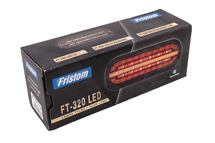 Feu arrière FRISTOM FT-320 LED, 3 fonctions universel
