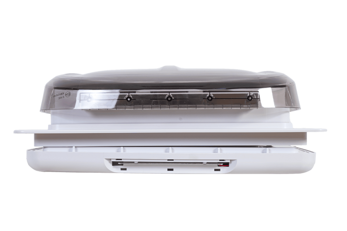 Ventilateur de toit automatique PUNDMANN PLUS FAN pour camping-car avec éclairage et store enrouleur 400×400 mm