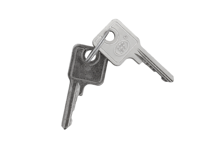 Attelage, fermeture latérale avec fixation STEELPRESS ZB-13A+Z-11A, verrouillage latéral complet de la remorque avec clé