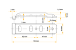 Support d'attelage latéral UNITRAILER Z-02/BVG 10-B pour attelage latéral de remorque