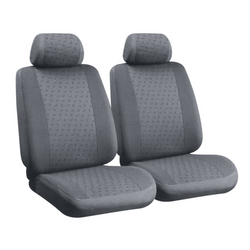 Ensemble de housses de siège auto LAMPA Glamur grises, pour les sièges avant