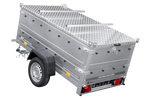Remorque légère 200x106 UNITRAILER GARDEN 200 KIPP avec côtés BIS et cqpot en aluminium