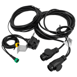 Faisceau électrique MANTES pour remorque de bateau, 9,57 m, prise 13 broches, 2 baïonnettes 5 broches