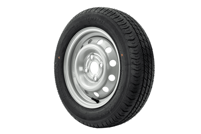 Jeu de deux roues pour remorques UNITRAILER / TEMARED / TRIGANO / LIDER / SOREL PNEUS LINGLONG 155/70 R13 75N JANTES UNITRAILER 4Jx13" 4x100 ET:30