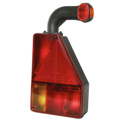 Feu arrière à baïonnette ASPÖCK EARPOINT I 5 broches, 6 fonctions, droit