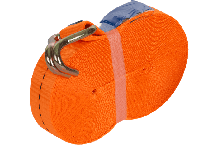 Courroie de transport orange UNITRAIER 10 m/25 mm/1 t avec tendeur