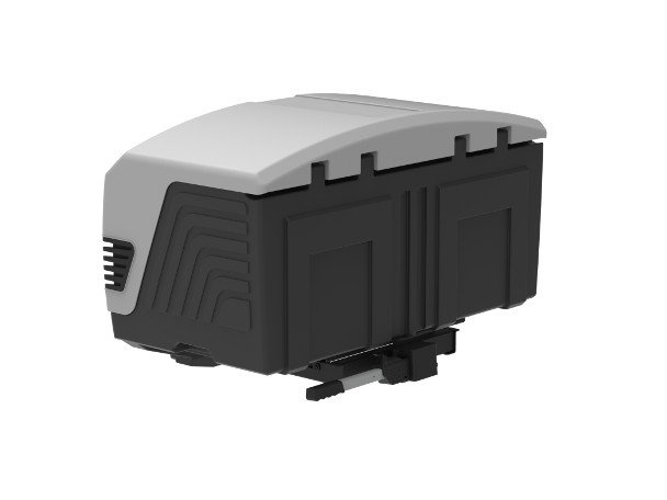 Towbox V3 Grey LED Edition - coffre à bagages monté sur attelage
