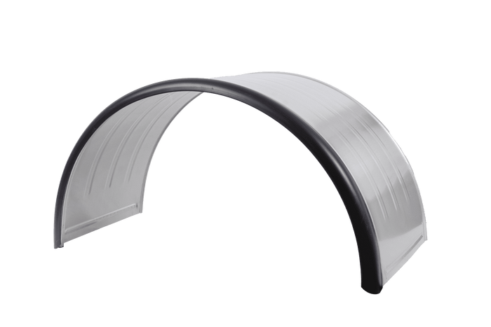 Garde-boue double pour remorque 17,5-19,5" DOMAR DK7140, passage de roue 1000/500 mm, métal avec bord en caoutchouc