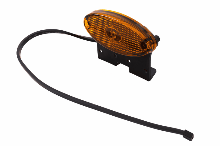Feu de gabarit LED ASPÖCK FLATPOINT II, ​​orange, universel, avec support