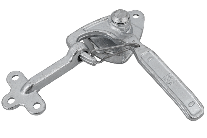 Attelage, charnière latérale gauche avec fixation WINTERHOFF WV 20-L + WVG 20-A, fermeture latérale complète de la remorque