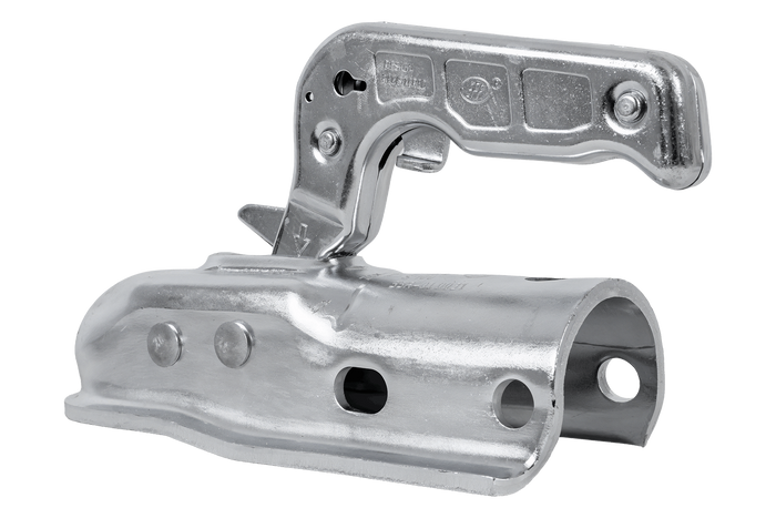 Attelage à boule STEELPRESS ZSK-1700D+Z2 pour remorque de 1700 kg avec timon tubulaire de 35 à 50 mm