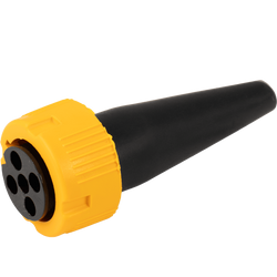 Connecteur MANTES pour feux arrière de remorque à baïonnette 5-PIN, jaune, gauche