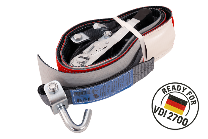 Sangle de transport, d'arrimage pour dépanneuse HEFFA CARLINE 130 pour roues 5 m/50 mm/5 t VDI 2700