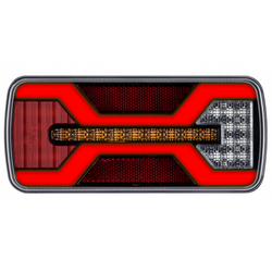 Baïonnette de feu arrière KAMAR X-SPIDER L2430 5 broches, 6 fonctions à gauche