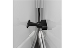 Loquet de porte de caravane ou de camping-car ProPlus 362622V02BK, poignée à ressort noire pour maintenir la porte