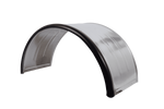 Garde-boue double pour remorque 16-17,5" DOMAR DK7135, passage de roue 1000/450 mm, métal avec bord en caoutchouc