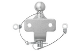 Boule d'attelage double fonction ProPlus 341216V01, entraxe de 50 mm, capacité de remorquage de 3 500 kg