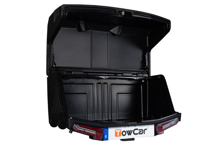Towbox V3 Black LED Edition - coffre à bagages monté sur attelage