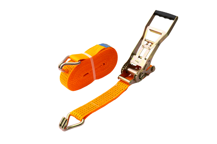 Courroie de transport orange UNITRAILER ERGO 12 m/50 mm/5 t avec tendeur