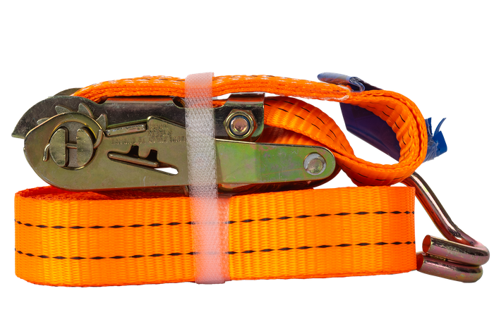 Courroie de transport orange UNITRAIER 5 m/35 mm/2 t avec tendeur