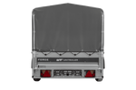 Remorque sur ressorts 230x125 UNITRAILER FORCE 230/R KIPP avec châssis H-800 et bâche grise