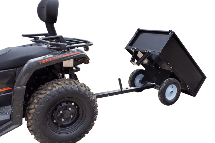 Remorque de jardin pour tracteur, quad UNITRAIER, chariot basculant 225 kg, 1030 x 700 mm