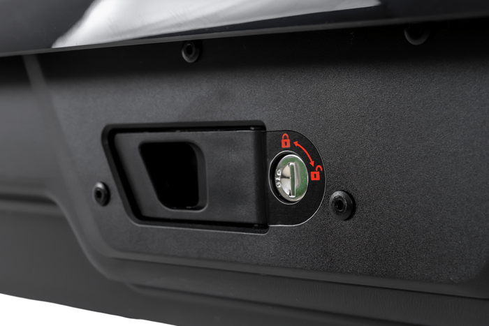 Coffre de toit Inter Pack Monsun PRO L, noir métallisé