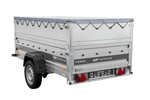 Remorque sur ressorts 230x125 UNITRAILER FORCE 230/R KIPP avec ridelles supplémentaires, châssis H-0 et bâche grise