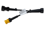 Adaptateur à baïonnette ASPOCK 5 broches avec branchement pour feu antibrouillard et feu de recul 0,1 m