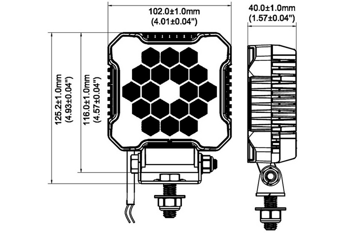 Lampe, phare de travail LED TruckLED L0172 18xLED 2800lm