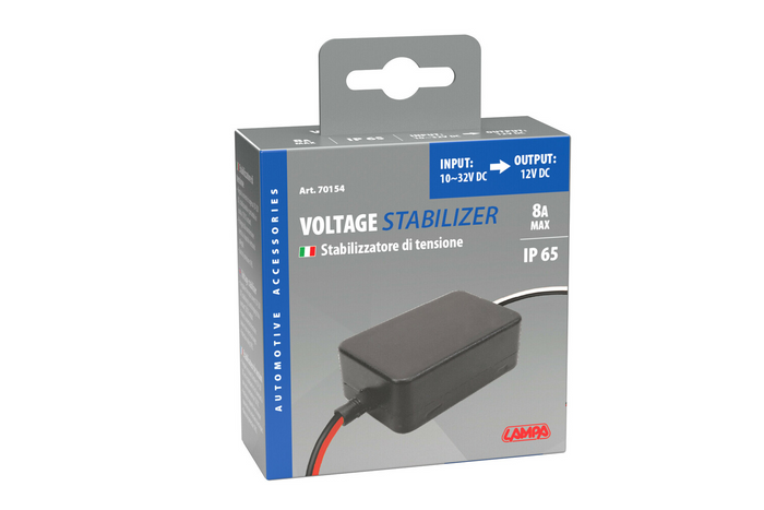 Régulateur de tension LAMPA 70154, régulateur de tension 12 V 8 A