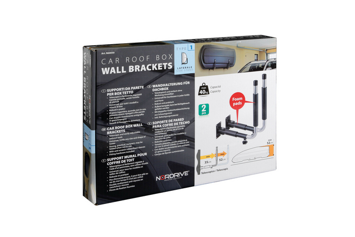 Supports muraux pour coffres de toit LAMPA TYPE 1 support latéral 35-52cm