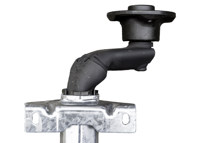 Essieu AL-KO OPTIMA non freiné pour remorque 750 kg 1260 mm 1660 mm 4x100